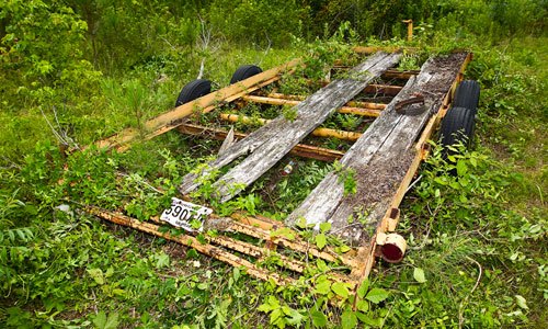 how to tow atvs safely and securely, Old ATV Trailer