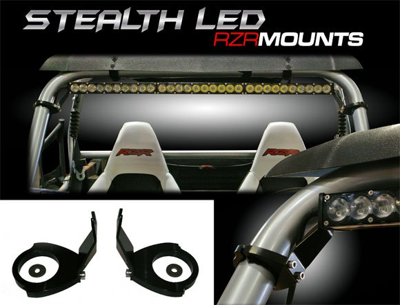 baja designs introduces new led light mounts for rzr xp 900, Baja Designs Stealth LED RZR Mounts