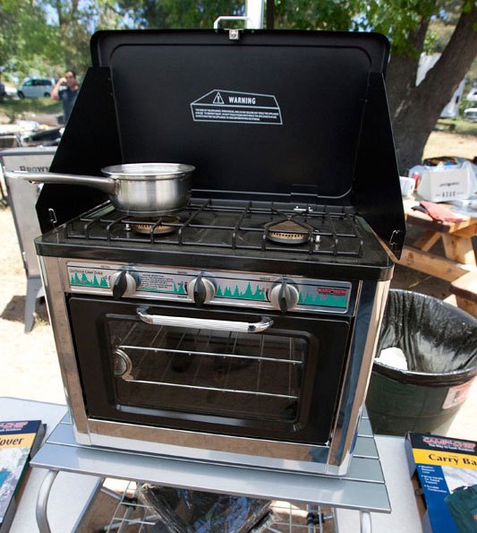 camping with an atv advice on gear and trip planning, Camp Chef Stove Oven