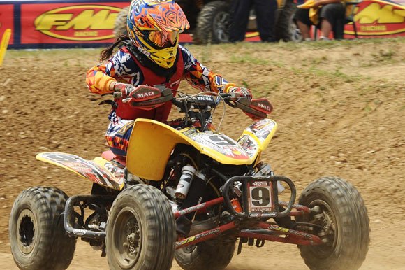 team itp race report ama atvmx round 6, Maci Devenport ATVMX