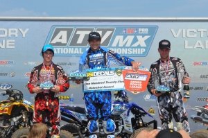 wienen wins at sunday creek atvmx national, Pro ATV Podium Sunday Creek MX