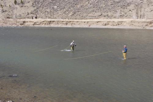 trout fishing with kawasaki and richard childress, Fly Fishing Yellowstone River