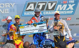 wienen on top at unadilla atvmx national, Unadilla MX Podium