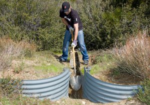 how to help maintain off road trails, ATV Trails Drainage Ditch Clearing