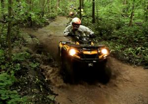 atv riding in ontario is closer than you think video, Antem Mills Forest Trail ATV