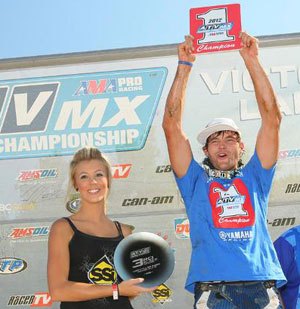 wienen wins 2012 ama atv motocross championship, Chad Wienen Celebrates ATV Motocross Championship
