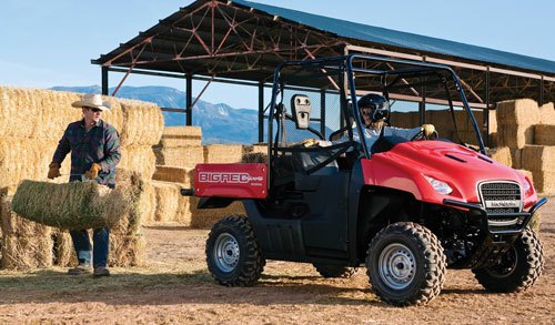 atvs and utvs are useful tools for farmers and landowners, Honda Big Red Ranch Work