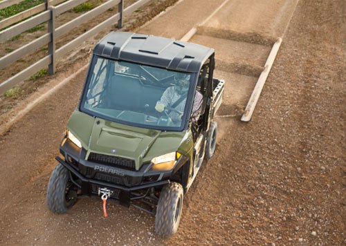 atvs and utvs are useful tools for farmers and landowners, Polaris Ranger XP 900 with Scraper