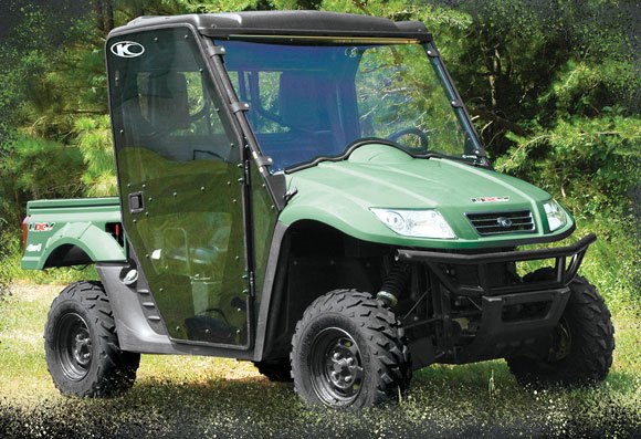 kymco unveils new hard enclosure for uxv 500 utv, Kymco UXV 500 Hard Enclosure