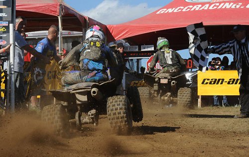 mcgill holds off fowler to win powerline park gncc, Adam McGill and Walker Fowler