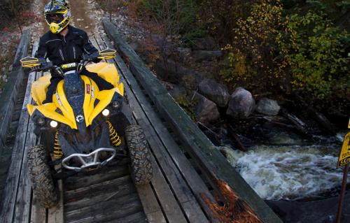 atv trails a fall ride in mattawa video, Mark Freeman 408 on Trail 70 VMUTS