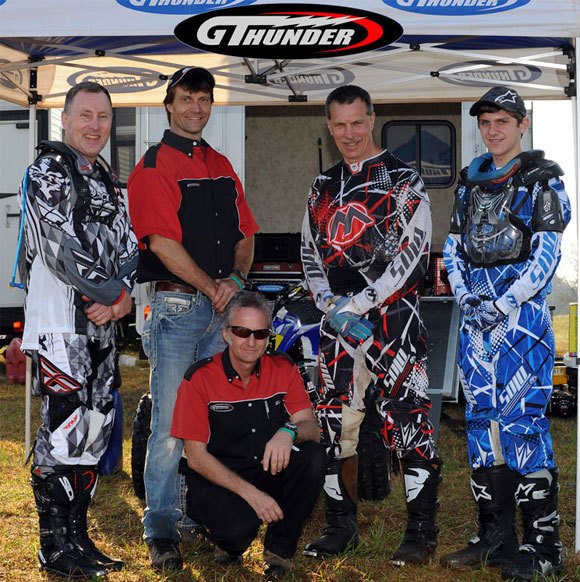 team gt thunder i wins parts unlimited gncc dealer challenge, Glen McConnell Tom Wright Laz Sommers Dave Simmons Brayden Shick