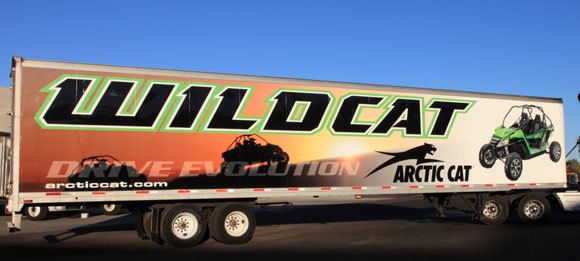 arctic cat hosting wildcat demos at glamis, Arctic Cat Drive Evolution Trailer