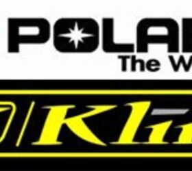 polaris acquires klim technical riding gear, Polaris and KLIM Logos
