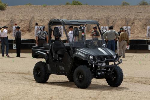 firearms training with yamaha at gunsite academy, Yamaha Rhino Tactical Black at Shooting Range