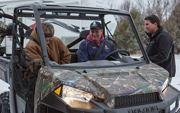 polaris gives away ranger xp 900 to wounded warrior, Kevin McMahon Polaris Ranger XP 900