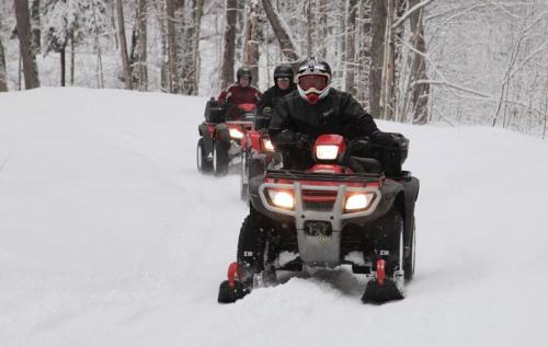 winter riding in ontario with bear claw tours video, ATV Riding in Rainbow Country