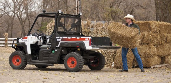 bobcat unveils new pto equipped utility vehicles, Bobcat 3600 Loading Bales