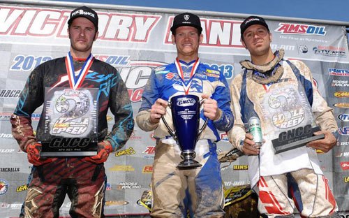 borich stays perfect with win at fmf steele creek gncc, Chris Bithell Chris Borich and Adam McGill