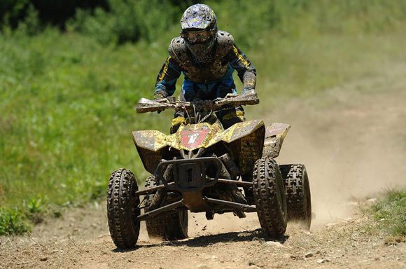 borich leads the way into the snowshoe gncc, Chris Borich