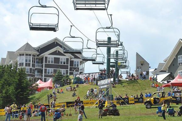 borich leads the way into the snowshoe gncc, Snowshoe Resort