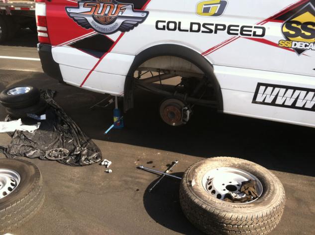 2013 oregon dunefest report, Flat Tire