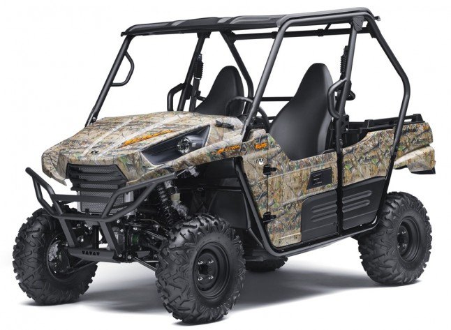 kawasaki teryx overhauled for 2014, 2014 Kawasaki Teryx Camo Front Left