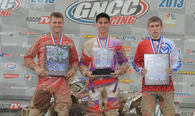 fowler outduels mcgill at powerline park gncc, Powerline Park GNCC XC2 Podium