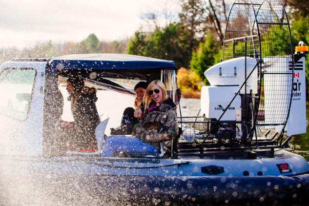 the roar of engines in parry sound video, Air Rider Hovercraft