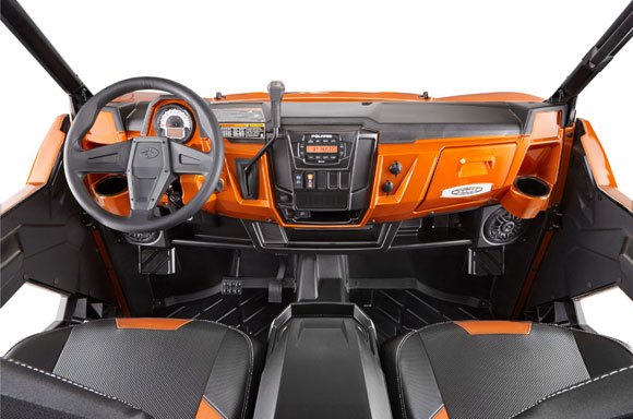 polaris unveils ranger xp 900 deluxe, 2014 Polaris Ranger XP 900 Deluxe Cockpit