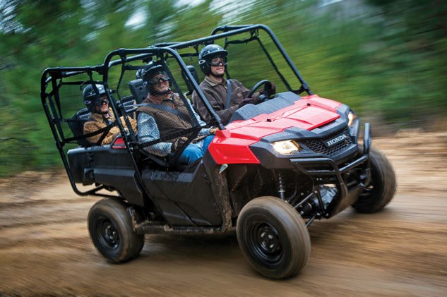 the age of multi passenger utvs, Honda Pioneer 700 4 Action