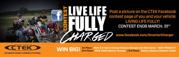 ctek giving away battery chargers and maintainers, CTEK Fully Charged Contest