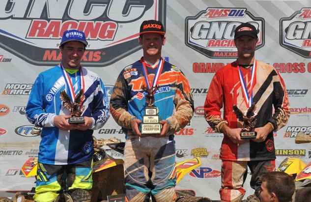 borich fights off fowler to win big buck gncc, Big Buck GNCC XC1 Podium