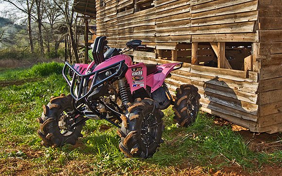 top 10 wildest mud machines, Wild Mud Machines Pink Can Am Renegade