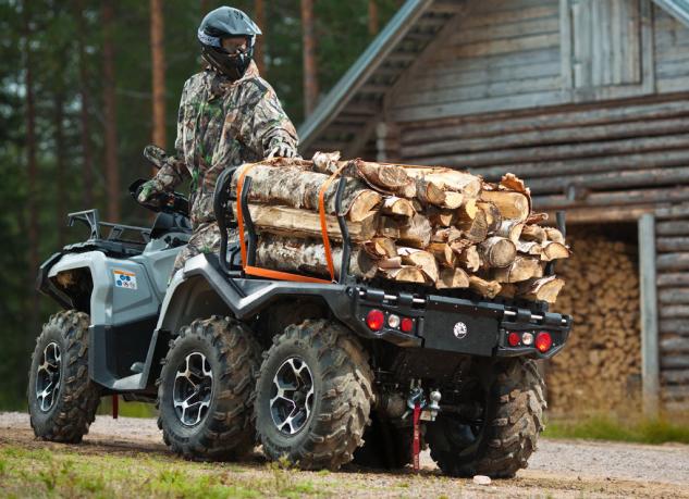 2015 can am atv and utv lineup unveiled, 2015 Can Am Outlander 6x6 Action Rear