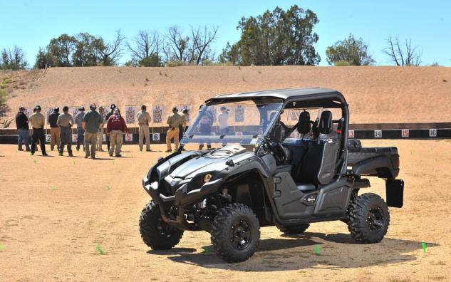 off road riding and tactical training part ii, 2014 Yamaha Viking Tactical Black Front Left