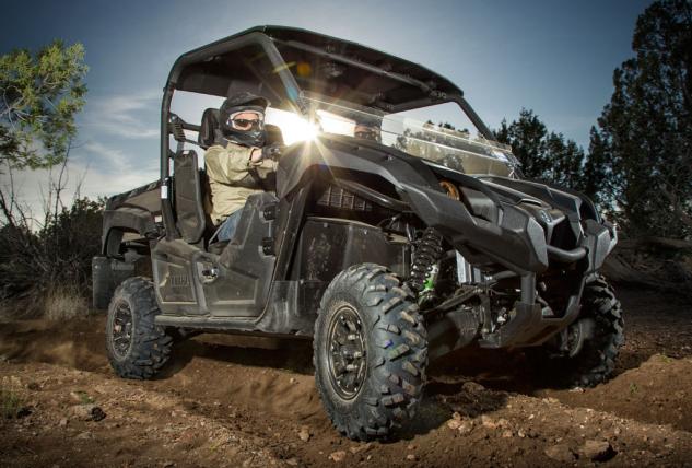 off road riding and tactical training part ii, 2014 Yamaha Viking Tactical Black Action Front