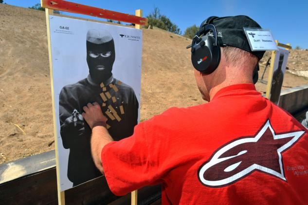 off road riding and tactical training part ii, Gunsite Academy Hand Gun Target