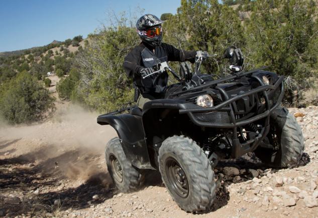 off road riding and tactical training part iii, 2014 Yamaha Grizzly 700 Tactical Black Action Front