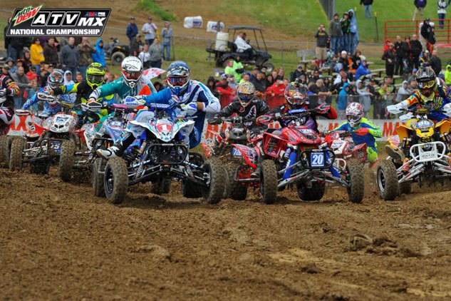 hetrick edges wienen for victory at maxxis atv stampede, Maxxis ATV Stampede Holeshot