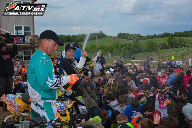 hetrick edges wienen for victory at maxxis atv stampede, Maxxis ATV Stampede Podium