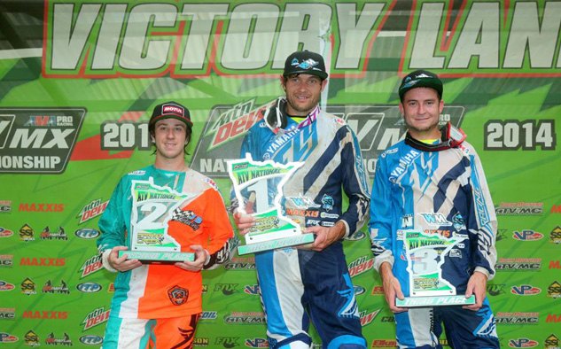 wienen wins again at spring creek mx, Spring Creek MX Podium