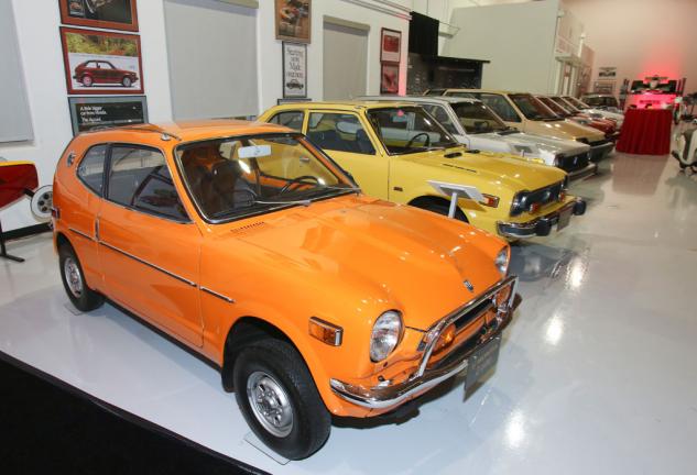 atv heritage on display at honda museum, Honda Museum WING7178