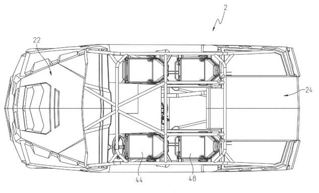 polaris working on innovative utility vehicle, Polaris Utility Patent Overhead