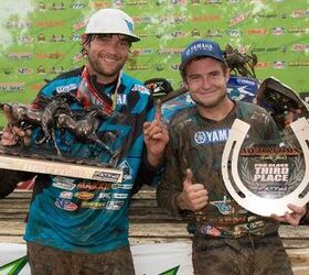 yamaha and chad wienen celebrate atvmx championship, Chad Wienen and Thomas Brown ATVMX