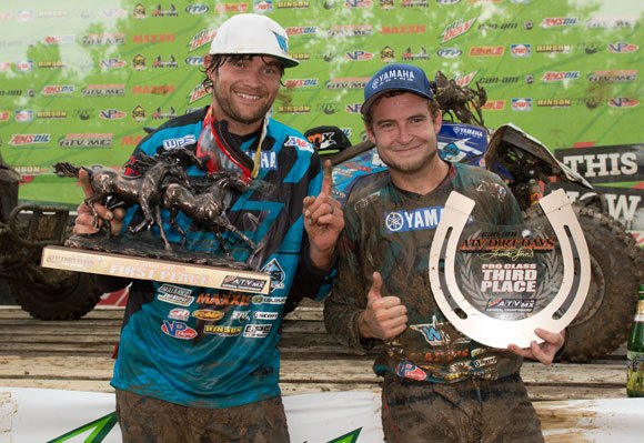 yamaha and chad wienen celebrate atvmx championship, Chad Wienen and Thomas Brown ATVMX