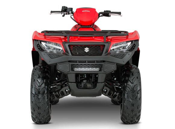 suzuki updates kingquad 500axi for 2015, 2015 Suzuki KingQuad 500AXi Red Front