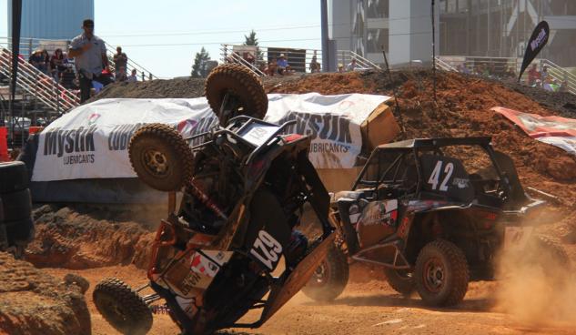 terracross brings big names and big action to utv racing, Terracross Flip