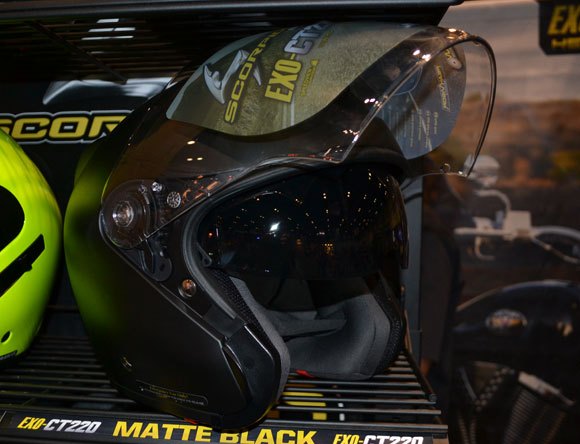 scorpion ct220 helmets Exo-Ct220 Helmet Kwickwick Ii Liner by Exo Witchdoctors this lightweight peak helps reduce sun glare 2014 AIMExpo: Scorpion Helmets