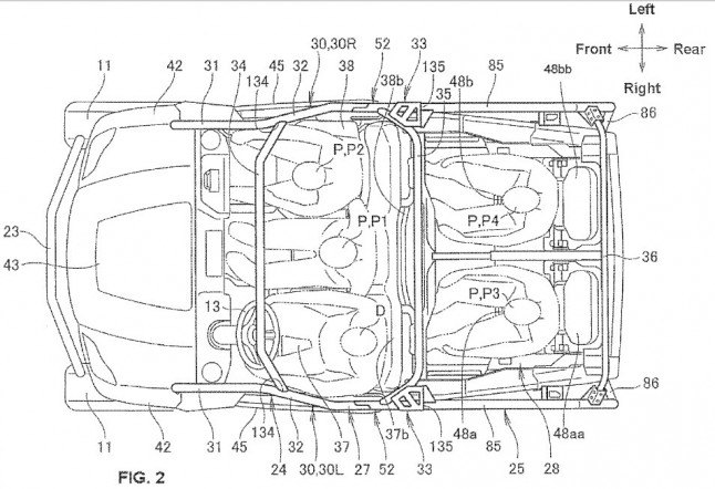 rumor honda working on pioneer 1100, Honda Pioneer Five Seat Patent 01
